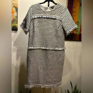 Worth new york navy/white dress size 10